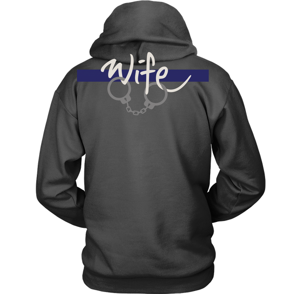 Police - Thin Blue Line Wife - Back Design