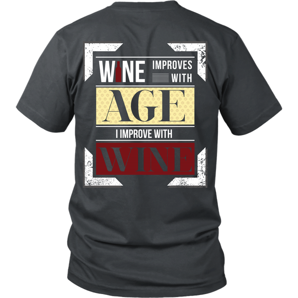 Wine Improves With Age (A),  I Improve With Wine (Back Design)