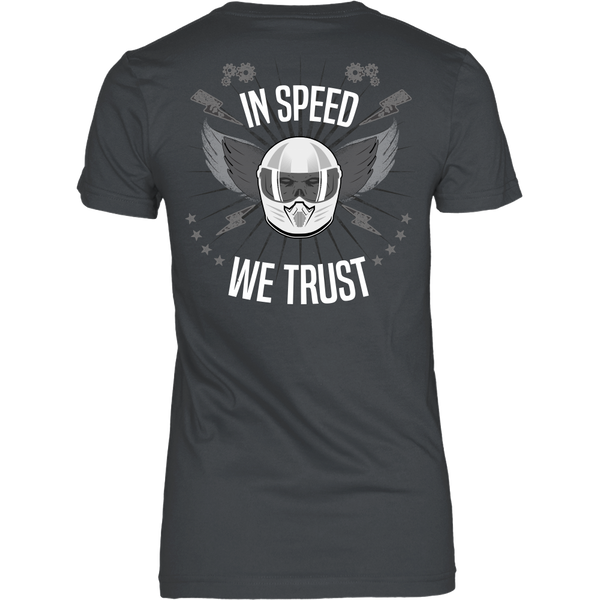 Racing - In Speed We Trust (B&W) - Back Design