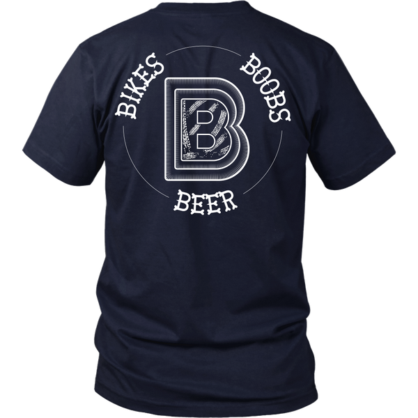 Bikes, Boobs and Beer - Back Design