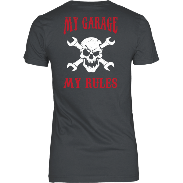 Mechanic Shirt (Skull) - My Garage My Rules - Back Design