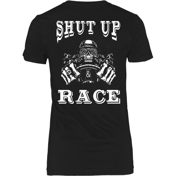 Racing - Shut up and Race - Back Design