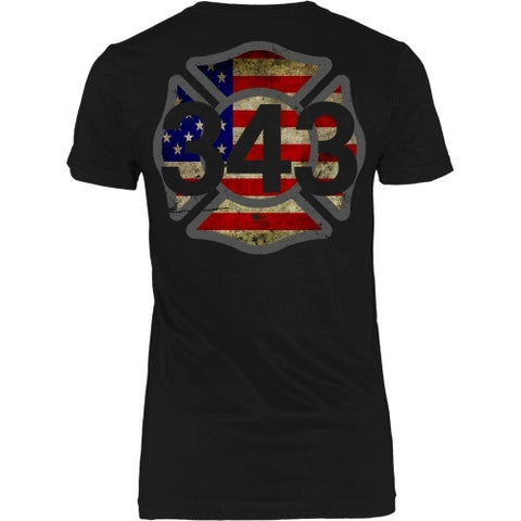 T-shirt - 343 Rembered - 9/11 - Back