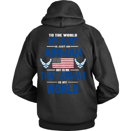 T-shirt - AIRFORCE - Aunt Is My World - Back Design