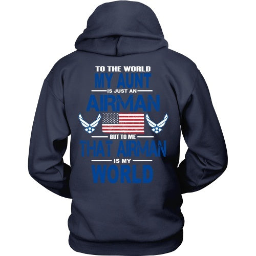 T-shirt - AIRFORCE - Aunt Is My World - Back Design