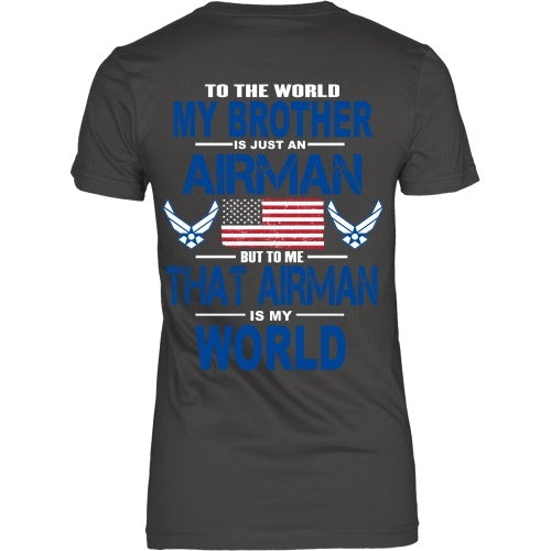 T-shirt - AIRFORCE - Brother Is My World - Back Design