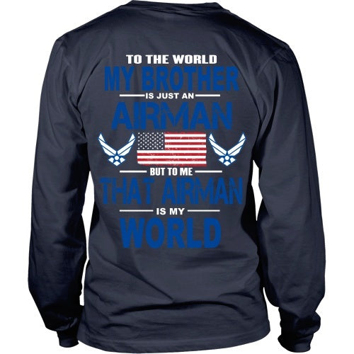 T-shirt - AIRFORCE - Brother Is My World - Back Design