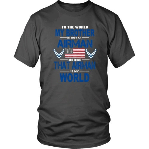 T-shirt - AIRFORCE - Brother Is My World - Front Design