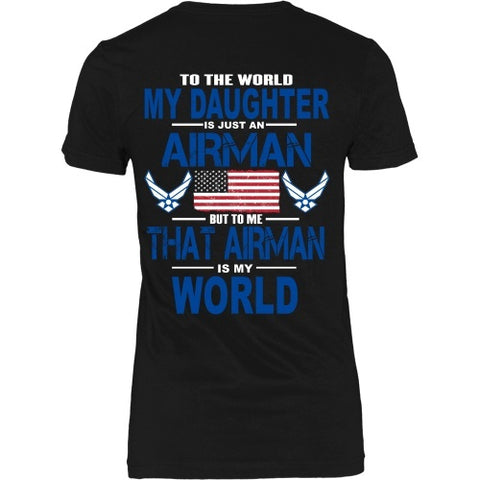 T-shirt - AIRFORCE - Daughter Is My World - Back Design