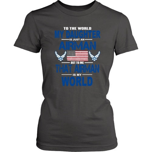 T-shirt - AIRFORCE - Daughter Is My World - Front Design