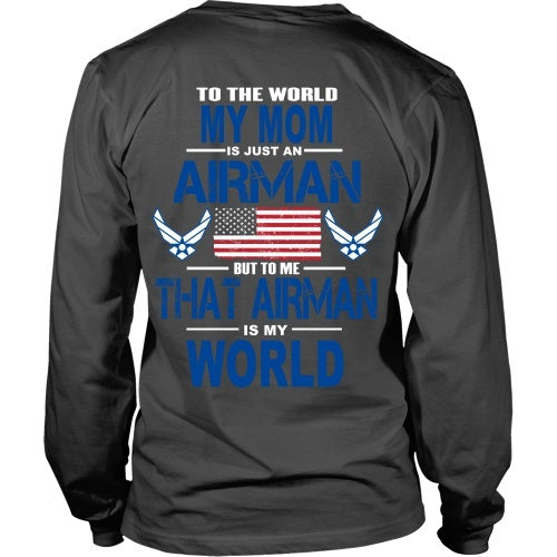 T-shirt - AIRFORCE - Mom Is My World - Back Design
