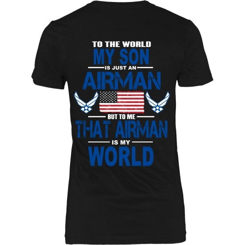 T-shirt - AIRFORCE - My Son Is My World - Back Design