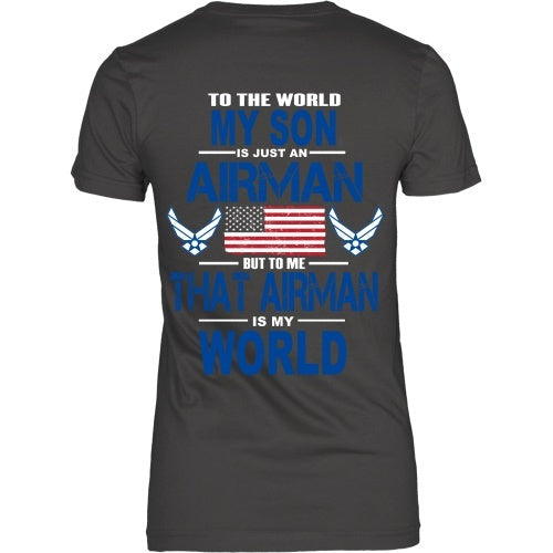 T-shirt - AIRFORCE - My Son Is My World - Back Design