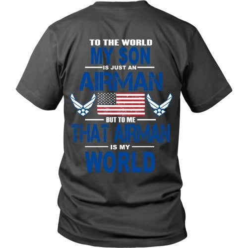 T-shirt - AIRFORCE - My Son Is My World - Back Design