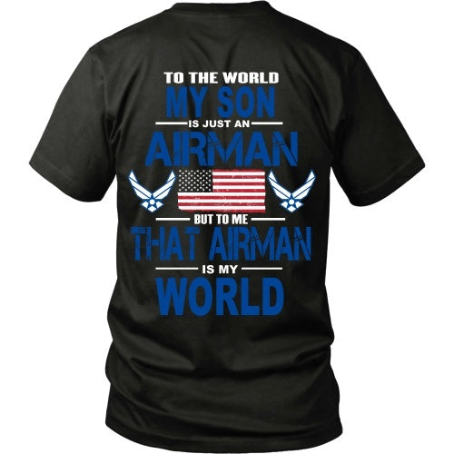 T-shirt - AIRFORCE - My Son Is My World - Back Design