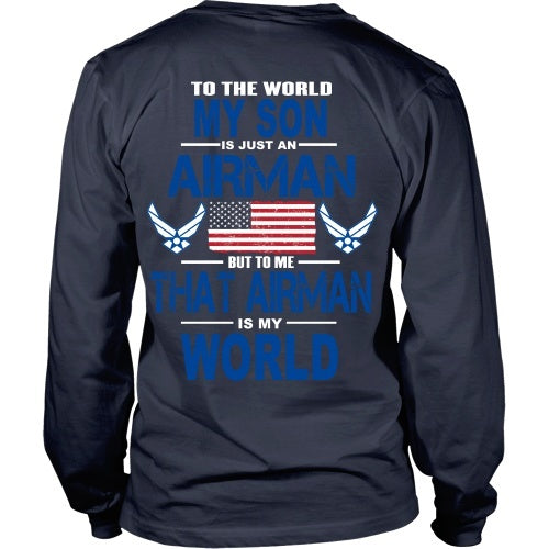 T-shirt - AIRFORCE - My Son Is My World - Back Design