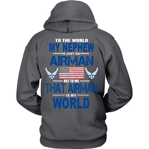 T-shirt - AIRFORCE - Nephew Is My World - Back Design