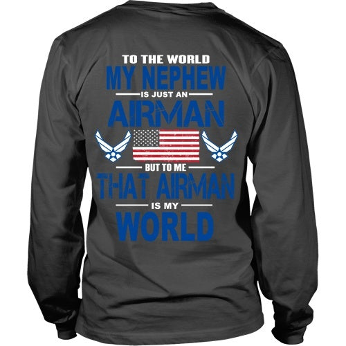 T-shirt - AIRFORCE - Nephew Is My World - Back Design