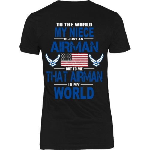 T-shirt - AIRFORCE - Niece Is My World - Back Design