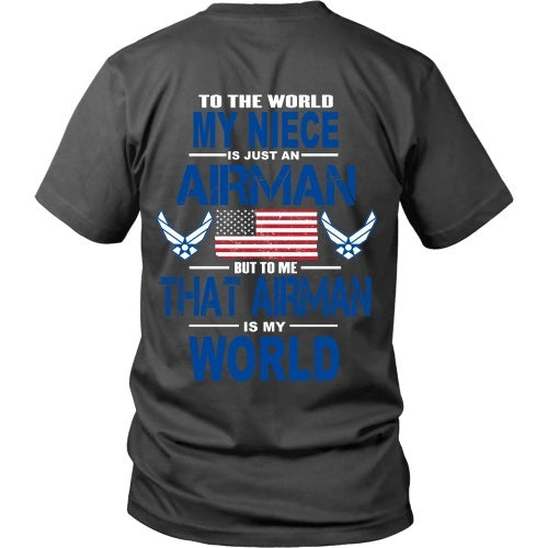 T-shirt - AIRFORCE - Niece Is My World - Back Design