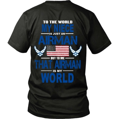 T-shirt - AIRFORCE - Niece Is My World - Back Design