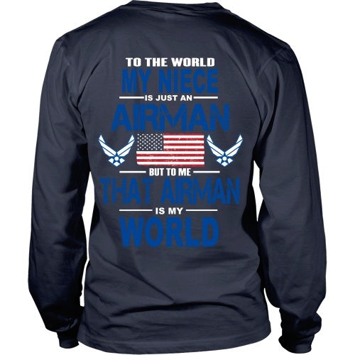 T-shirt - AIRFORCE - Niece Is My World - Back Design