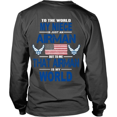 T-shirt - AIRFORCE - Niece Is My World - Back Design