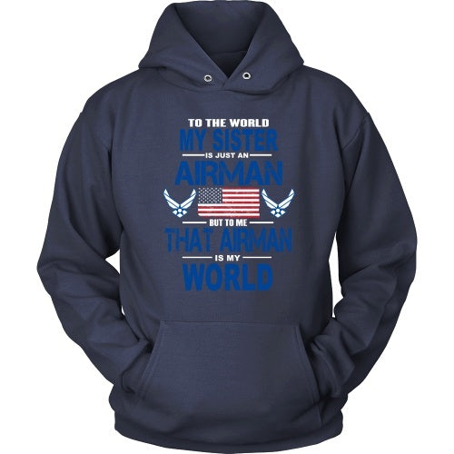 T-shirt - AIRFORCE - Sister Is My World - Front Design