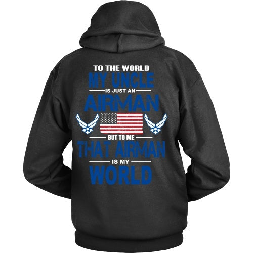 T-shirt - AIRFORCE - Uncle Is My World - Back Design