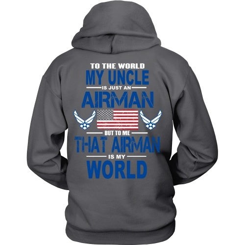 T-shirt - AIRFORCE - Uncle Is My World - Back Design