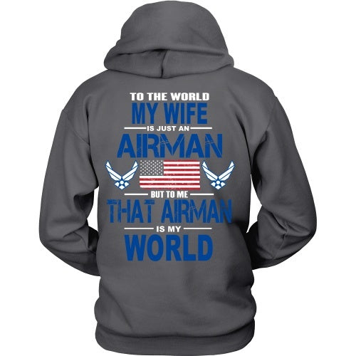 T-shirt - AIRFORCE - Wife Is My World - Back Design