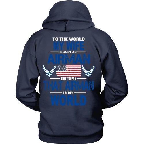 T-shirt - AIRFORCE - Wife Is My World - Back Design