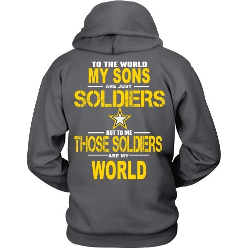 T-shirt - Army - My Sons Are My World - Back Design