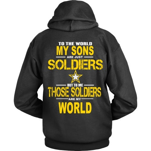 T-shirt - Army Sons Are My World - Back Design