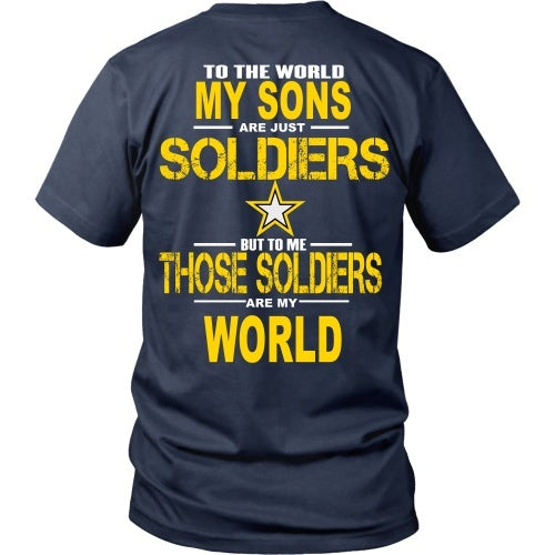 T-shirt - Army Sons Are My World - Back Design