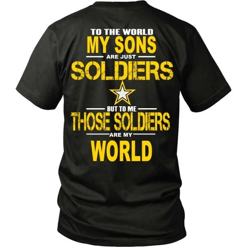 T-shirt - Army Sons Are My World - Back Design