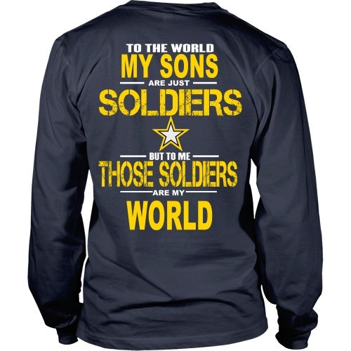 T-shirt - Army Sons Are My World - Back Design