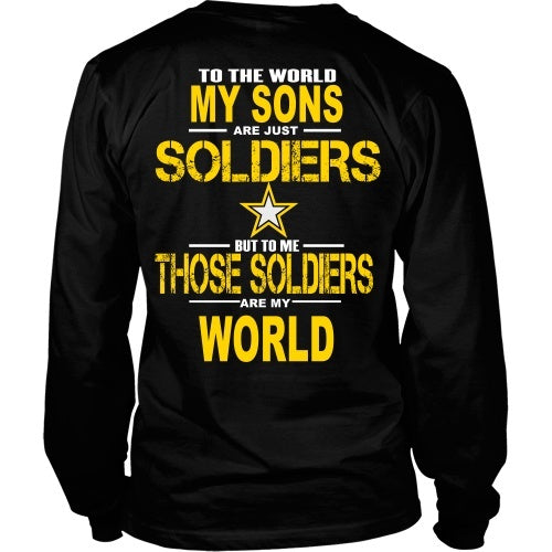 T-shirt - Army Sons Are My World - Back Design