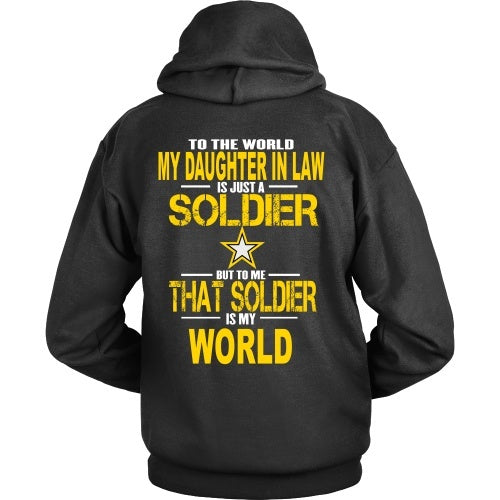 T-shirt - Army-To The World My Daughter In Law Is A Soldier - Back