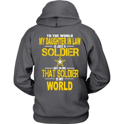 T-shirt - Army-To The World My Daughter In Law Is A Soldier - Back