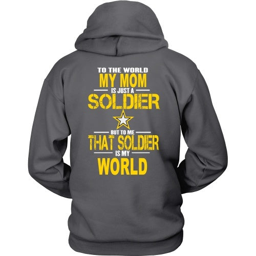 T-shirt - Army-To The World My Mom Is A Soldier - Back