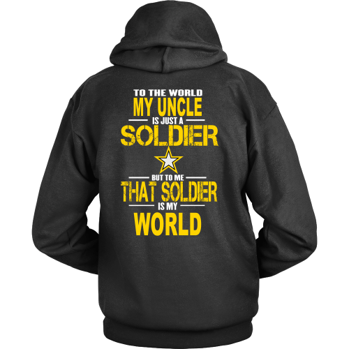 T-shirt - Army-To The World My Uncle Is A Soldier - Back