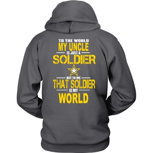 T-shirt - Army-To The World My Uncle Is A Soldier - Back