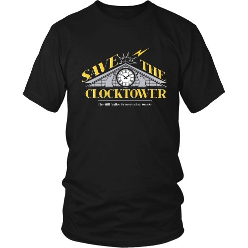 T-shirt - BACK TO THE FUTURE - Save The Clocktower Tee - Front Design