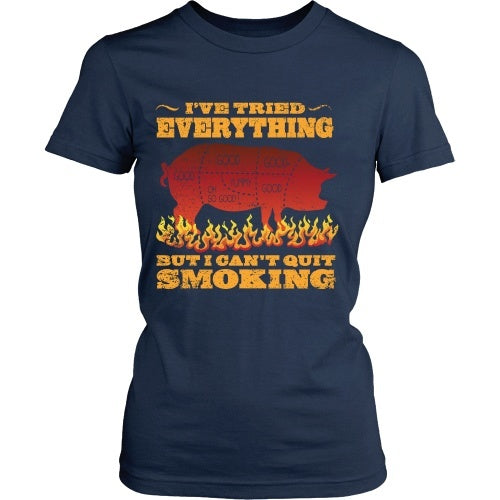 T-shirt - Barbeque - I Can't Quit Smoking - Front