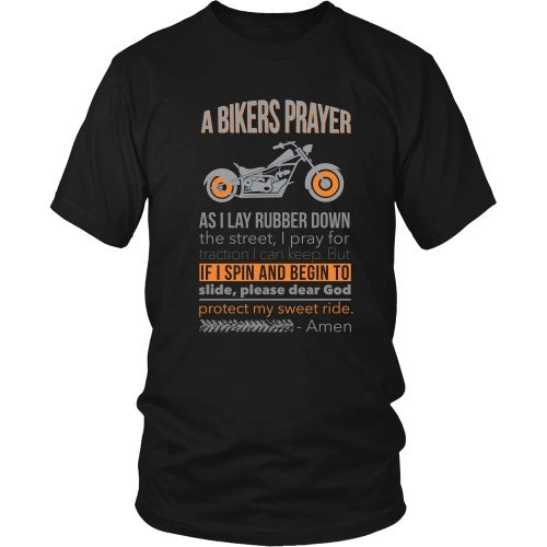 T-shirt - Bikers Prayer - Front Design