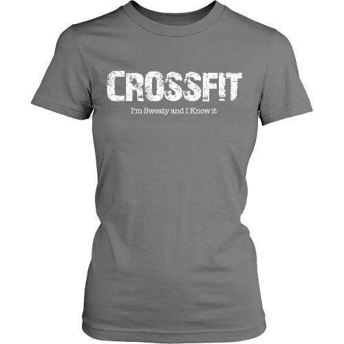 T-shirt - Crossfit Tee - Sweaty And I Know It - Front