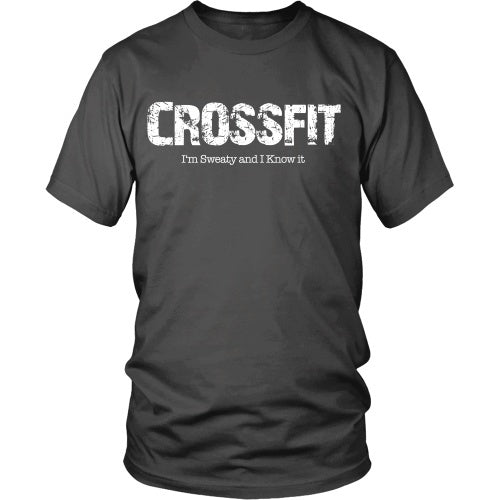 T-shirt - Crossfit Tee - Sweaty And I Know It - Front