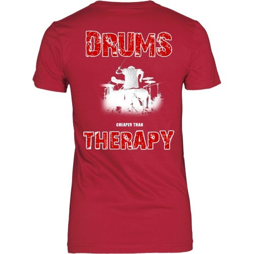 T-shirt - Drums - Better Than Therapy-Back