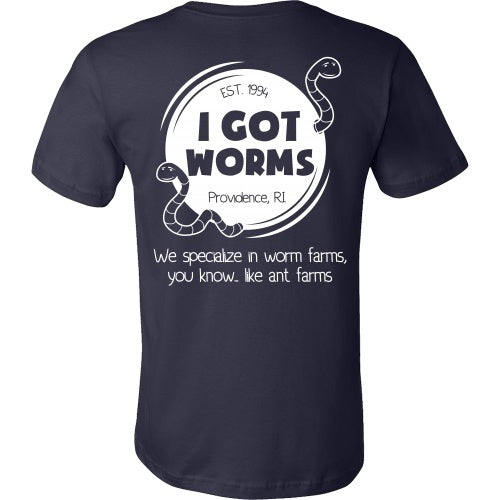 T-shirt - Dumb And Dumber - I Got Worms Tee Shirt - Back